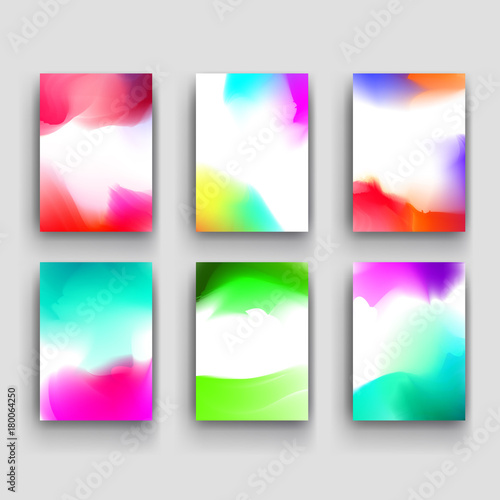 Abstract watercolor stains background. Vector illustration.