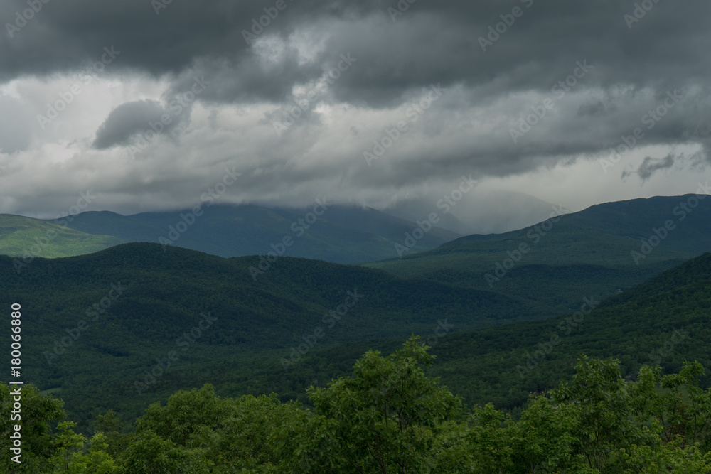 Stormy Day in the Mountains of New Hampshire