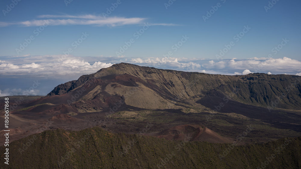Cloud Cover Over Maui, Hawaii Mountains