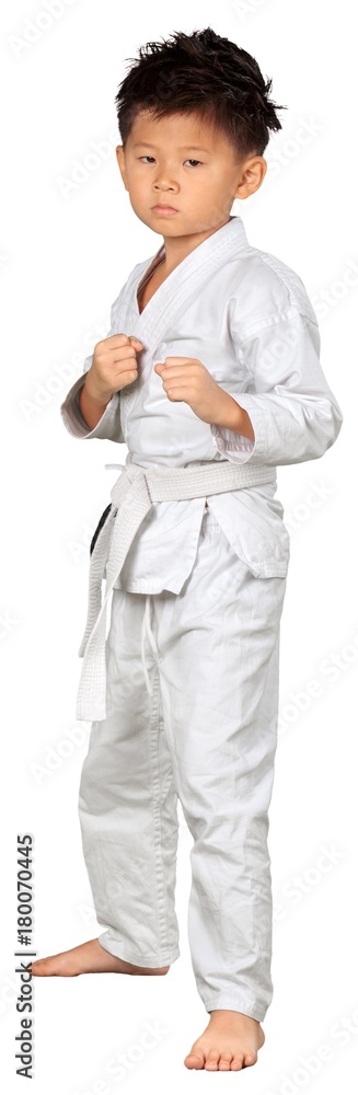 Portrait of a Young Asian Martial Artist Performing Portrait of a Young Asian Martial Artist Performing