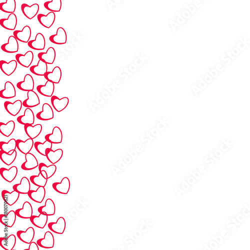 abstract love pattern of hearts. For greeting cards, invitations Valentine's day, wedding, birthday. © alexey_korotky