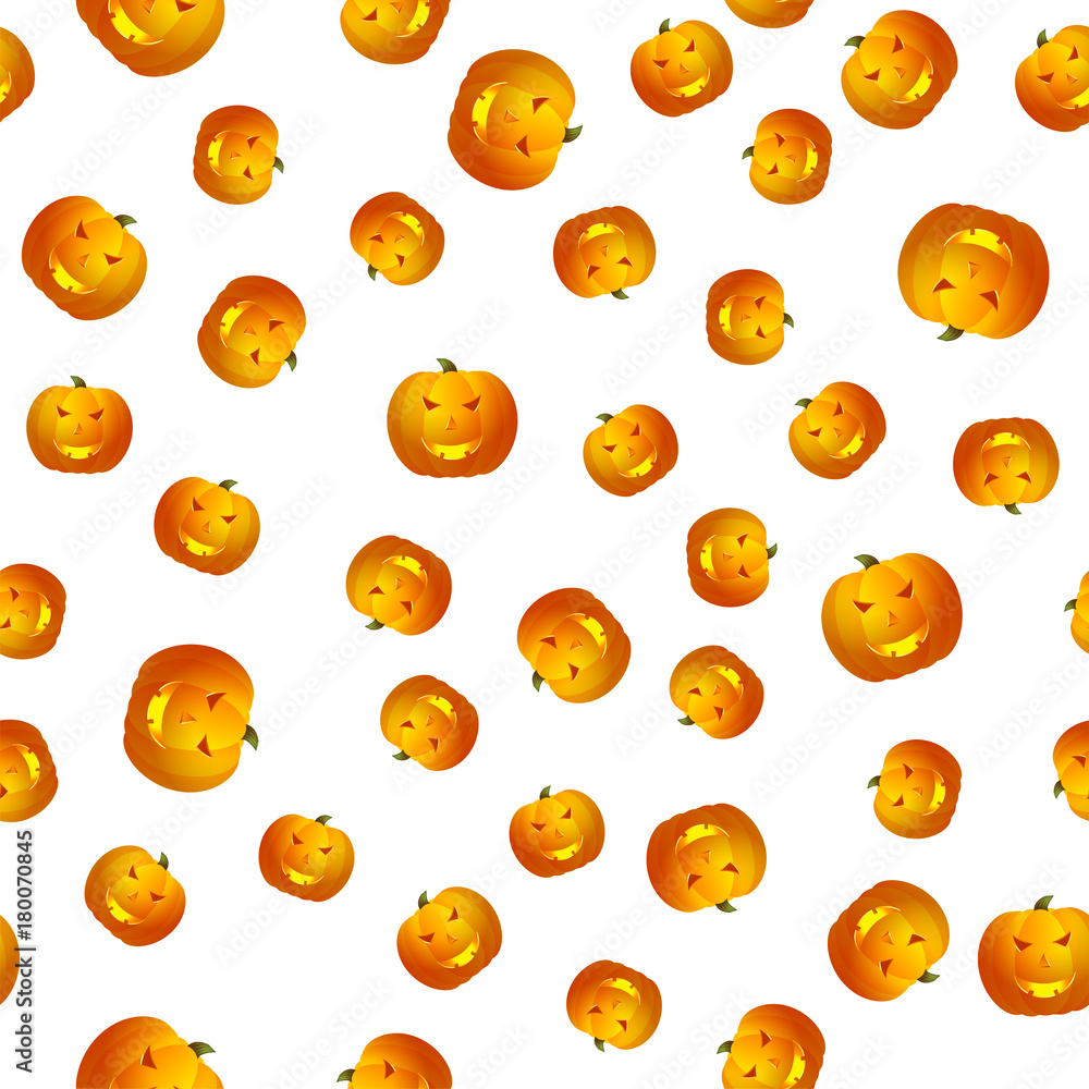 Happy Halloween pumpkin. Seamless pattern. Happy Halloween pumpkin. Seamless pattern.
