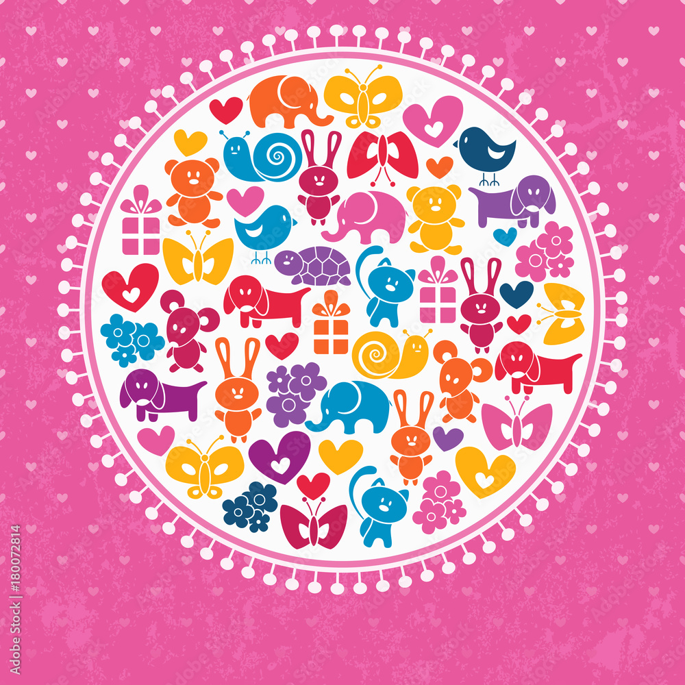 Baby pink background. EPS 10 vector illustration. Baby pink background. EPS 10 vector illustration.