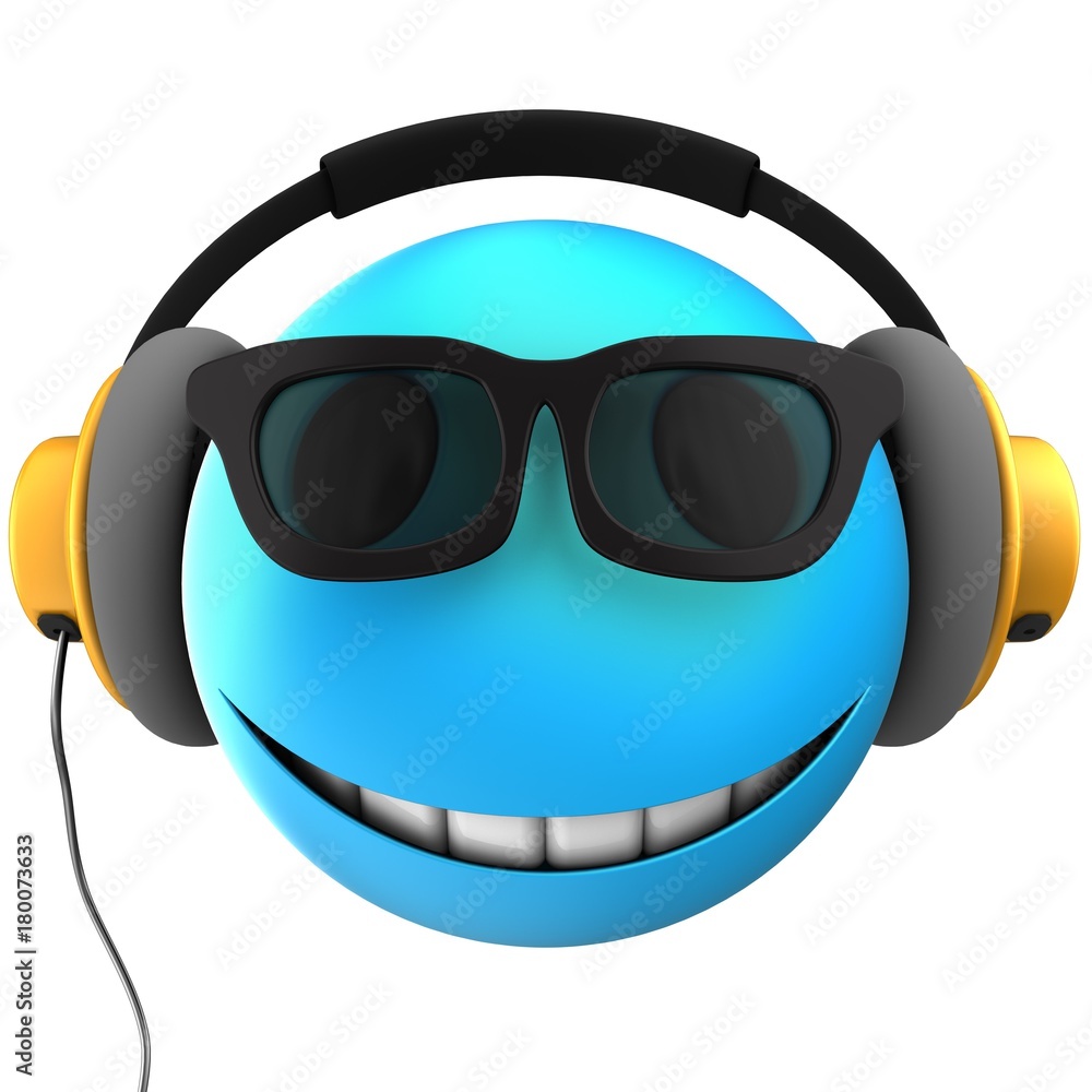 3d blue emoticon smile 3d blue emoticon smile