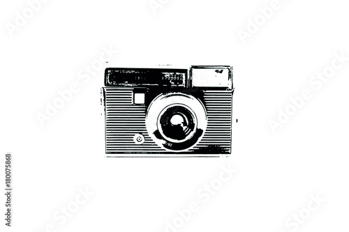 Retro camera black and white