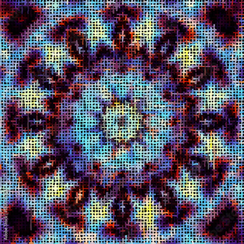 Seamless background pattern. Imitation of a texture of rough canvas painted with paint.