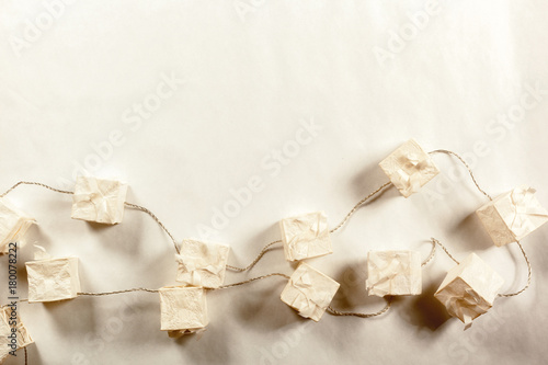 christmas lights isolated on white background