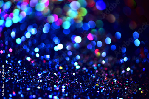 bokeh Blurred abstract background for birthday, anniversary, wedding, new year eve or Christmas. © wirakorn