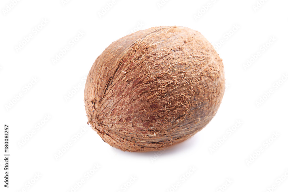 Coconut isolated on a white background Coconut isolated on a white background