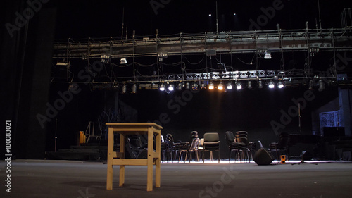 Fotografie Stage equipment for a concert