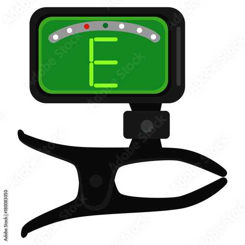 Vector Illustration of Guitar Tuner