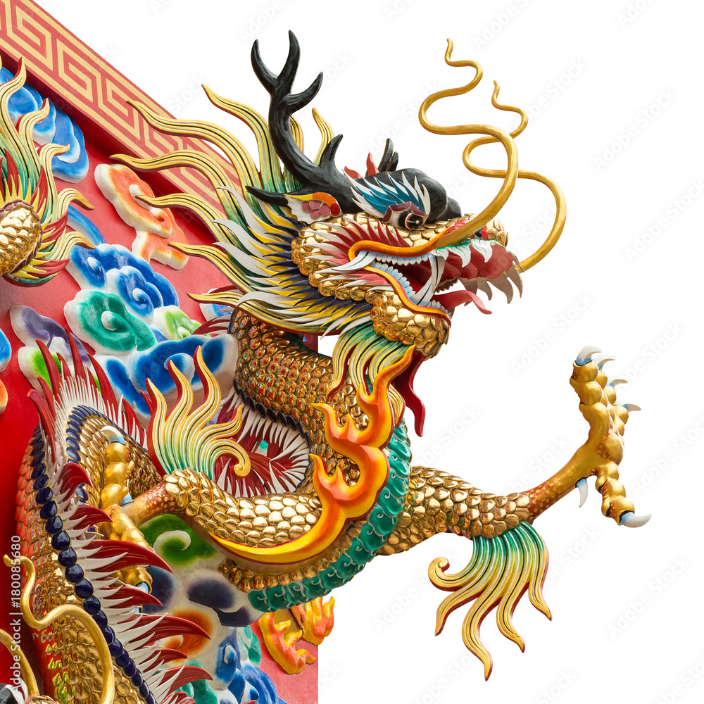 Chinese golden dragon