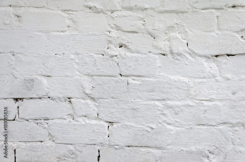 texture of an old white brick wall