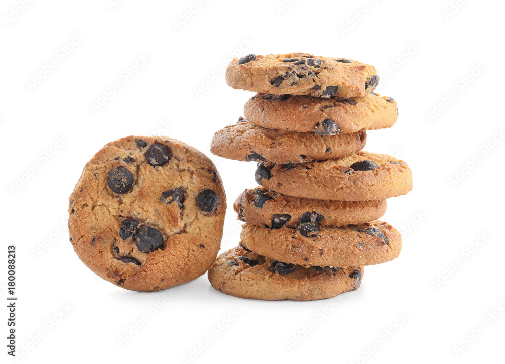 Tasty oatmeal cookies on white background Tasty oatmeal cookies on white background