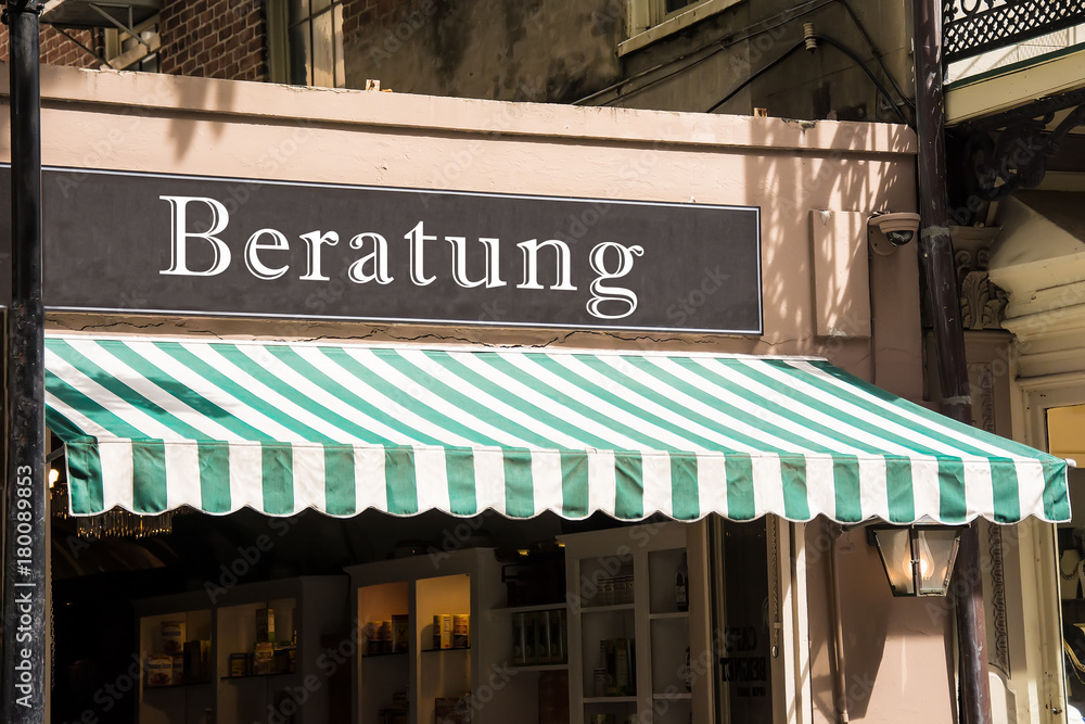 Obraz premium Schild 276 - Beratung