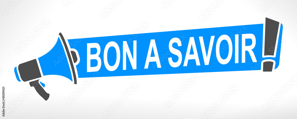bon à savoir sur mégaphone Stock Vector Adobe Stock
