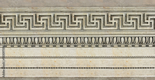 Quadro su tela hellenistisches Muster auf historischer Fassade