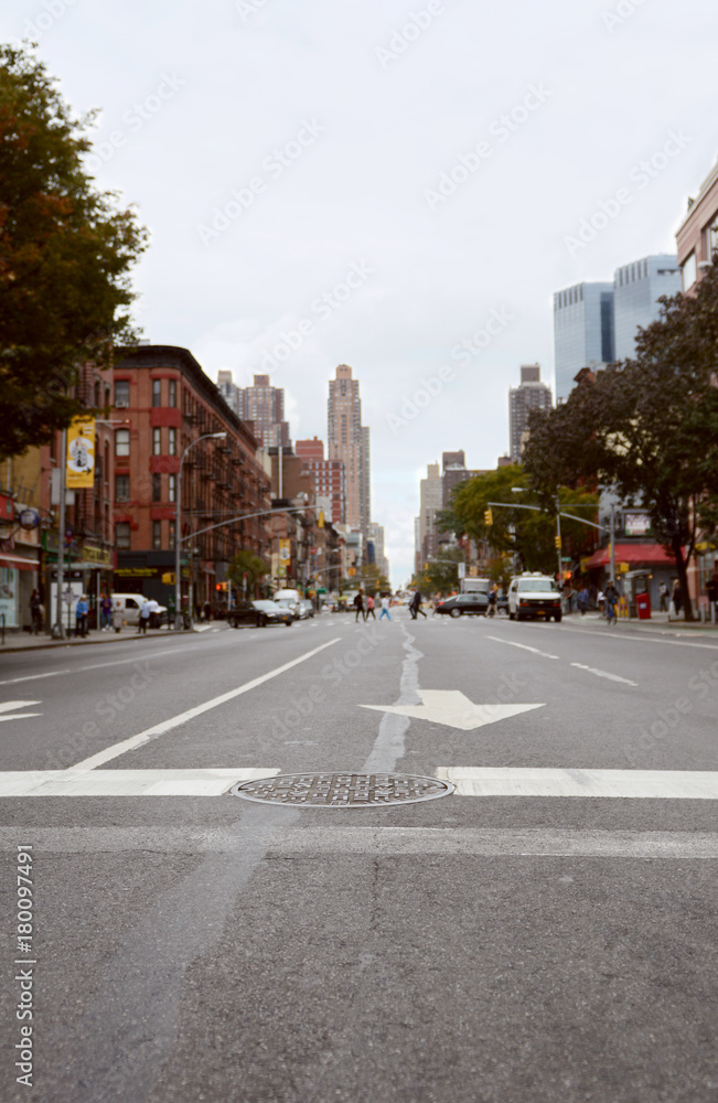 Crossing 9th Avenue in New York City