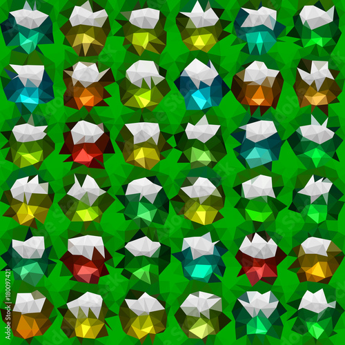 Abstract multicolor low poly vector background - decorative pattern 