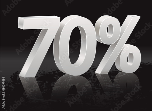 Black Friday, 70 percent discount. Poster to announce sales, especially those of Black Friday. The file contains gradient meshes and opacity masks.