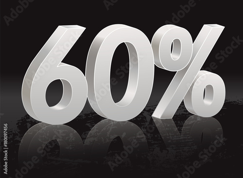 Black Friday, 60 percent discount. Poster to announce sales, especially those of Black Friday. The file contains gradient meshes and opacity masks.