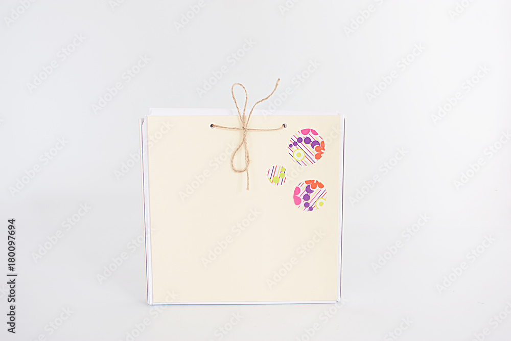 packing for gifts. cardboard boxes with bows packing for gifts. cardboard boxes with bows