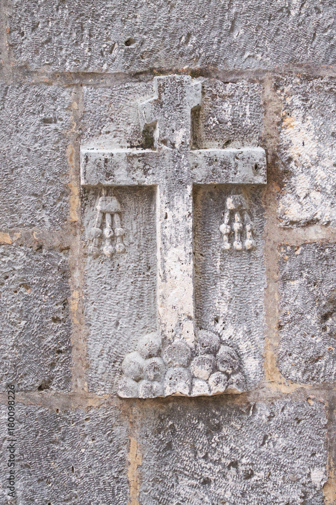Cross in the stone