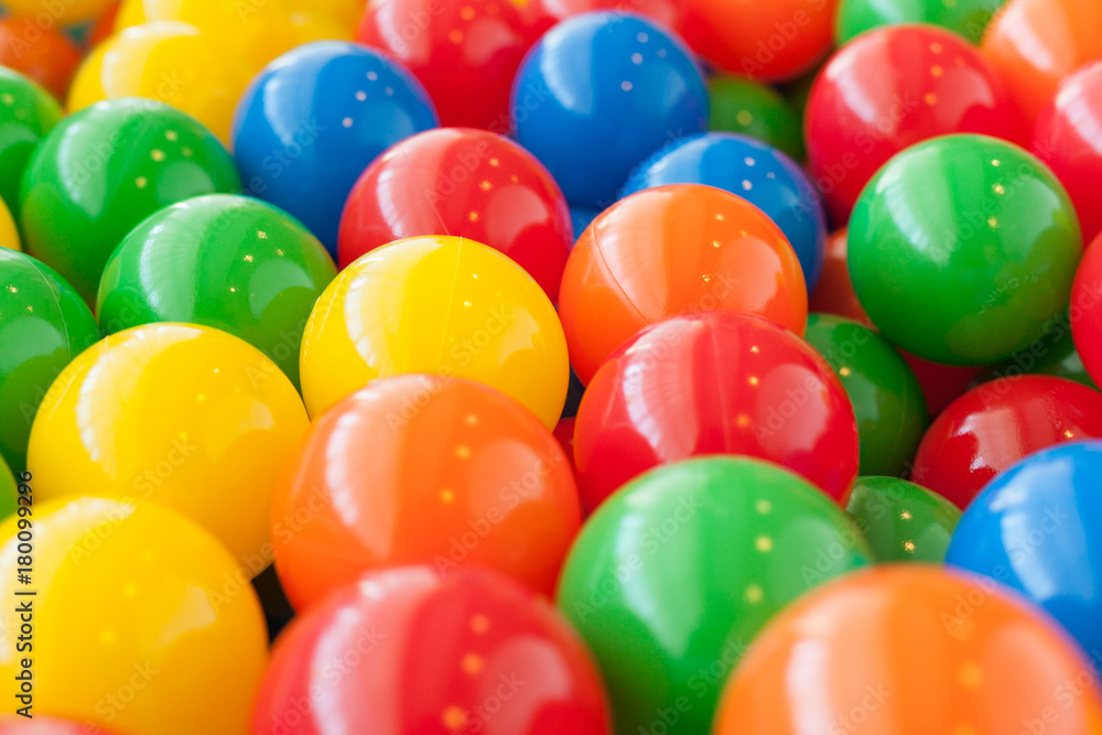 Colorful balls ready to entertain children Colorful balls ready to entertain children