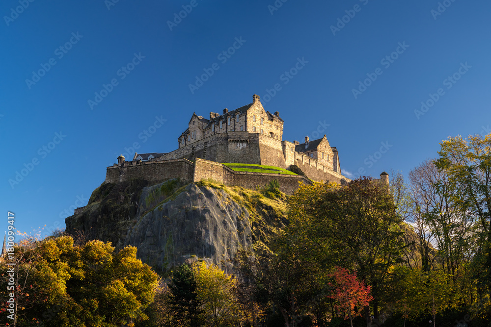 Edinburgh Castle, one of the most famous landmark of Scotland. City of Edinburgh, United Kingdom