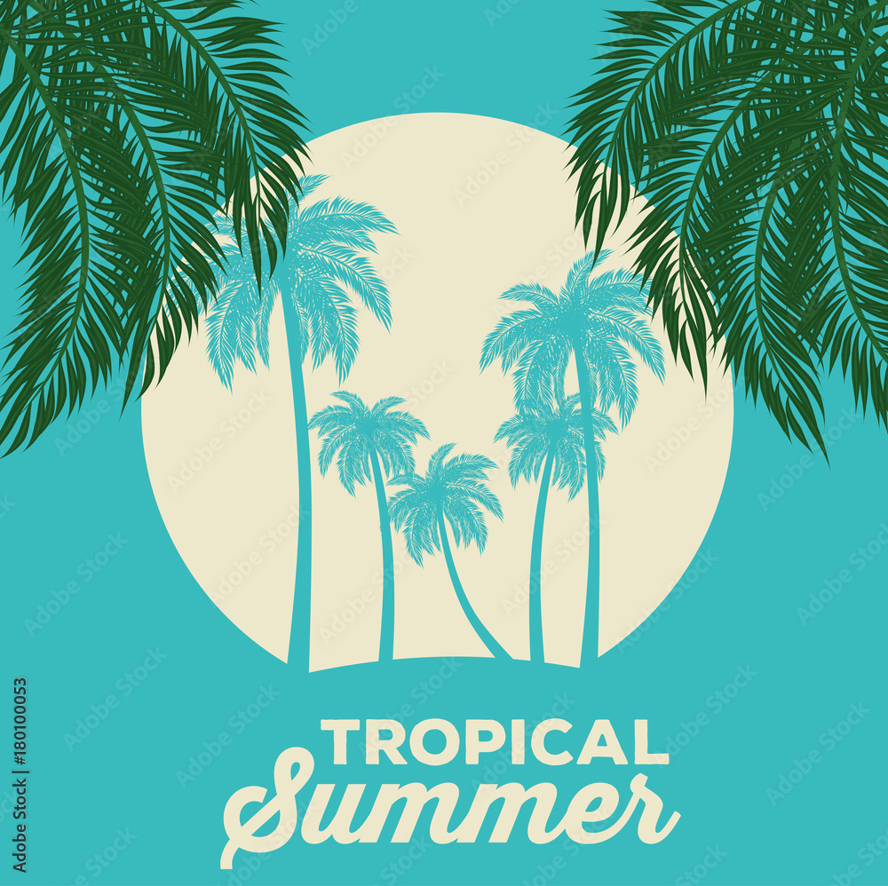 Fototapeta premium summer tropical background