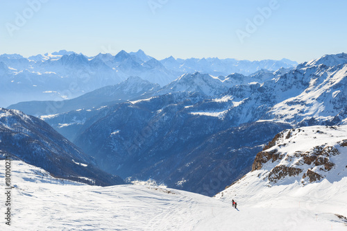 pista da sci in Valtournanche