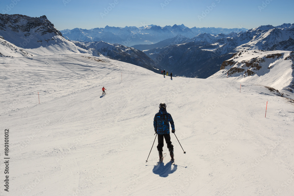 pista da sci in Valtournanche