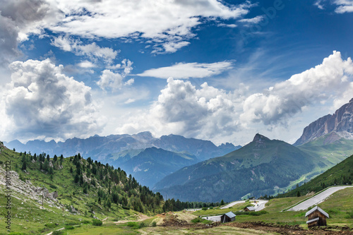 beautiful valley in Dolomites Alps. South Tyrol. Italy.