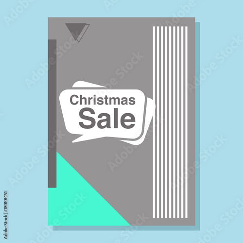 Christmas and New Year sale memphis design