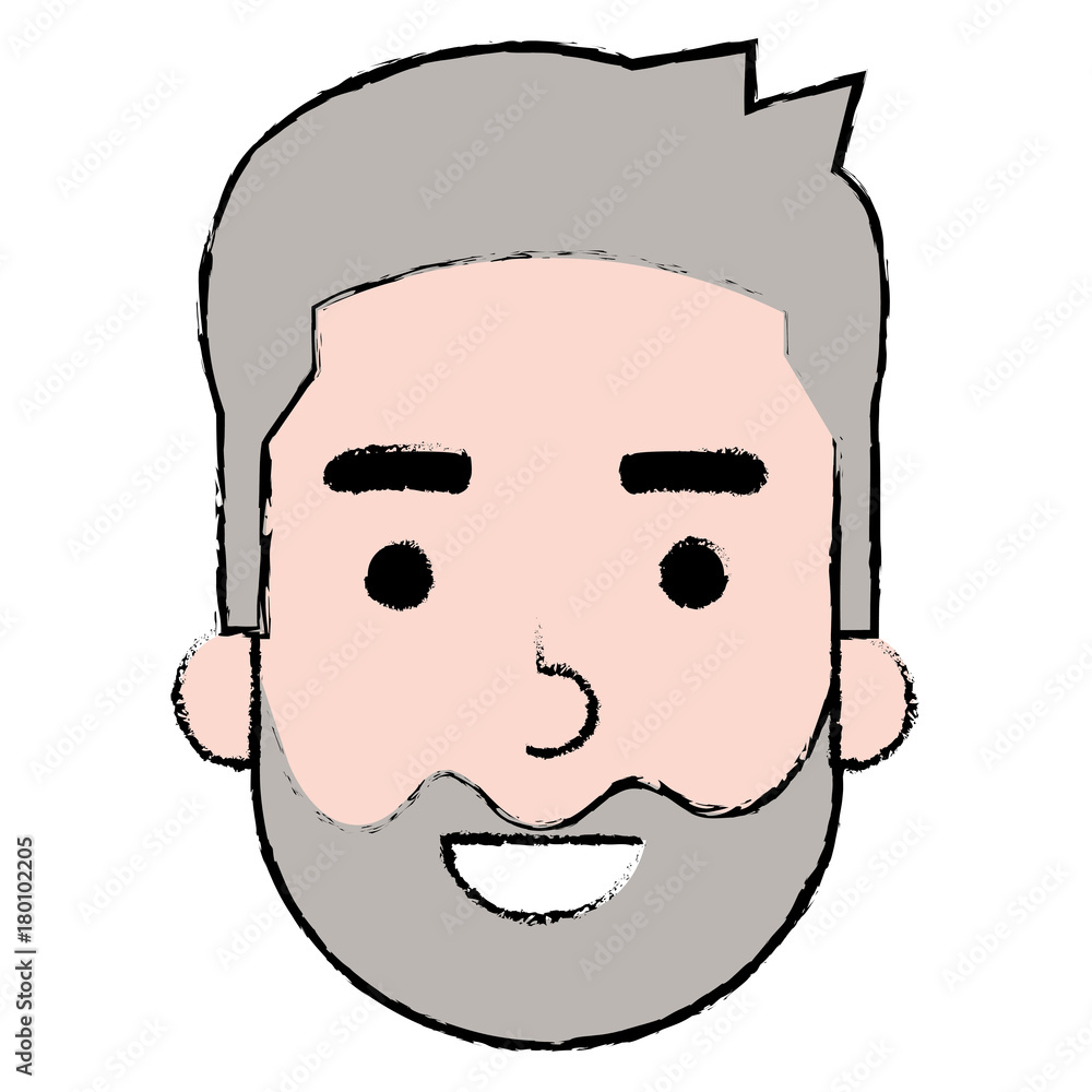 young man head avatar character young man head avatar character