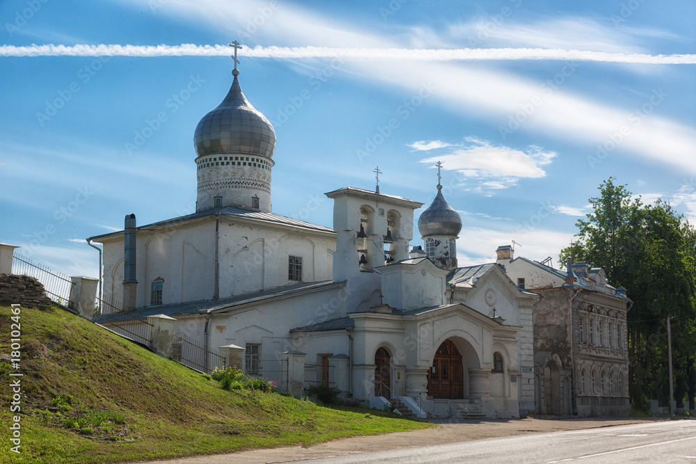 Fototapeta premium Ancient traditional Orthodox church, Pskov, Russia