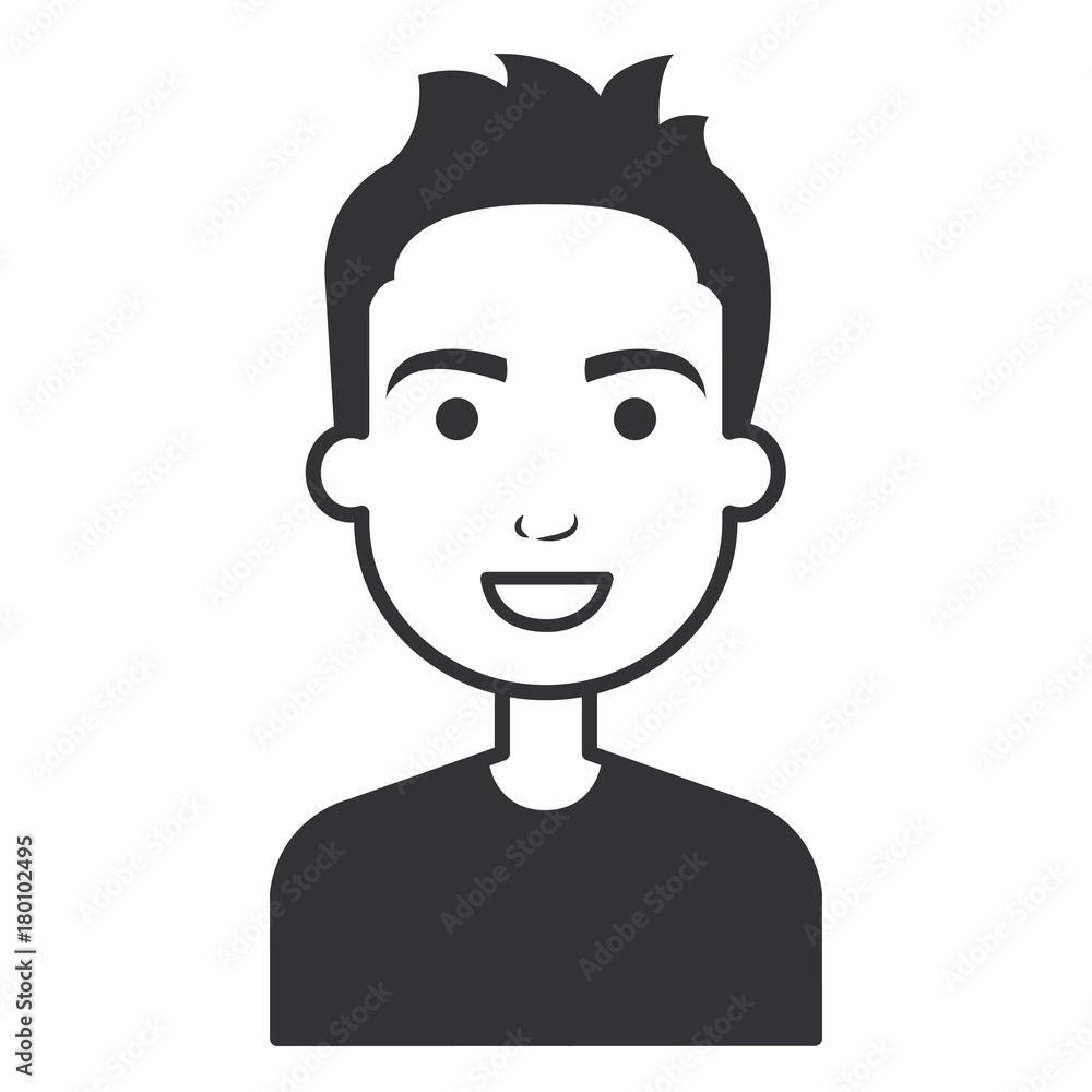 young man avatar character young man avatar character
