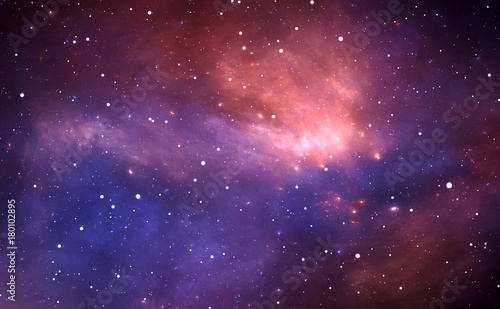 Fototapeta Naklejka Na Ścianę i Meble -  Space background with nebula and stars