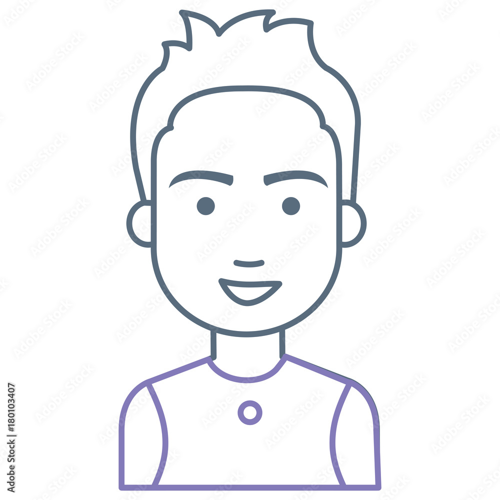 young man avatar character young man avatar character