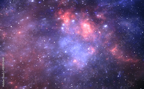 Fototapeta Naklejka Na Ścianę i Meble -  Space background with nebula and stars
