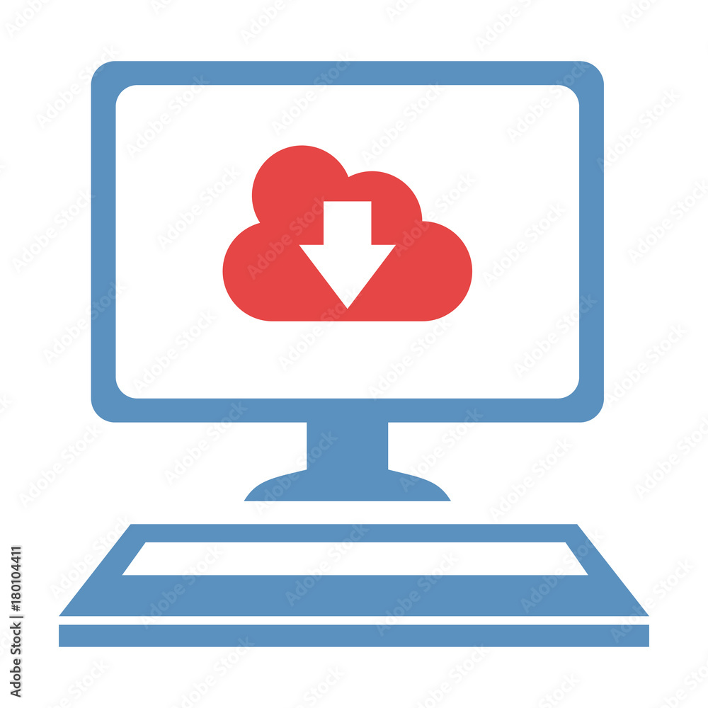 desktop computer with cloud computing desktop computer with cloud computing
