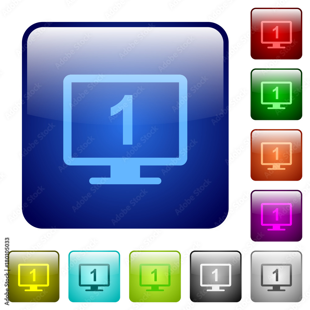 Primary display color square buttons Primary display color square buttons