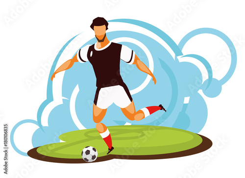 soccer player vector