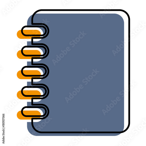 notebook school isolated icon