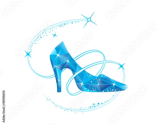Vászonkép Cinderella crystal slipper