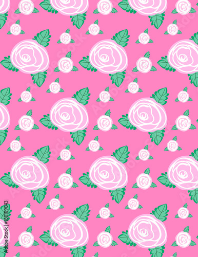 Pink rose pattern
