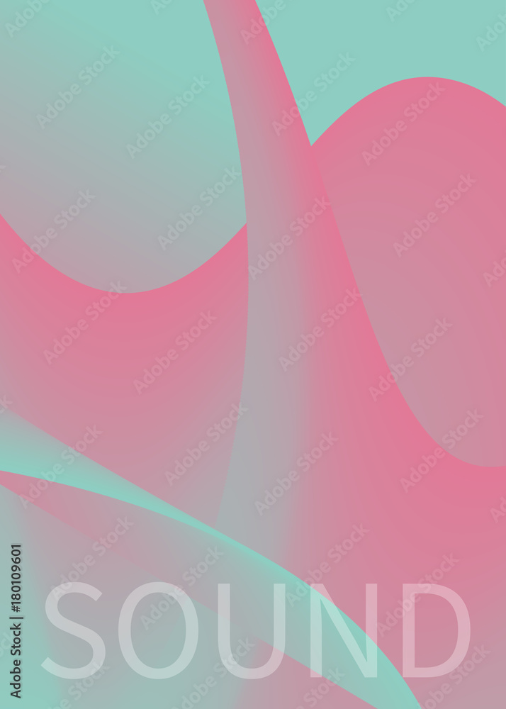 Abstract pink gradients waves