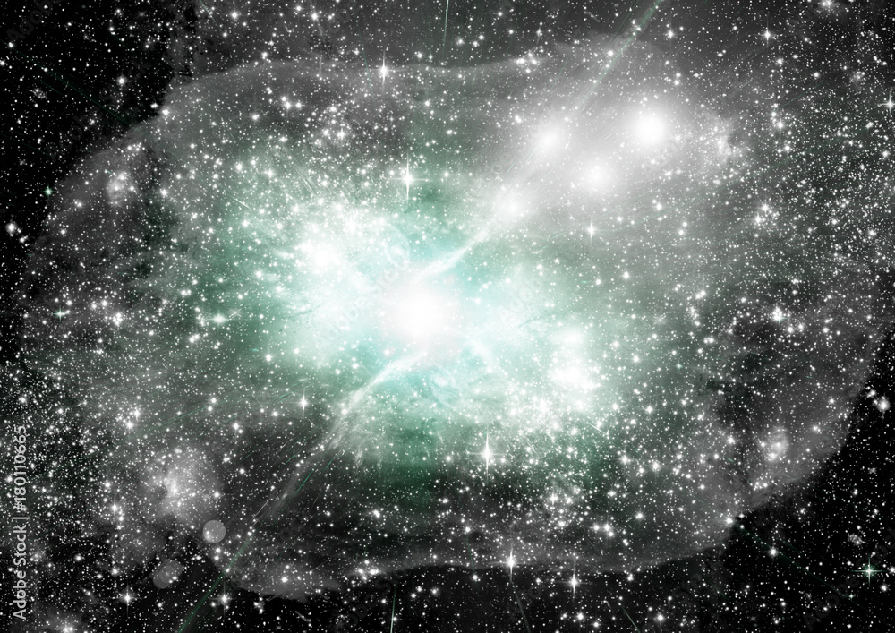 Obraz premium galaxy in a free space