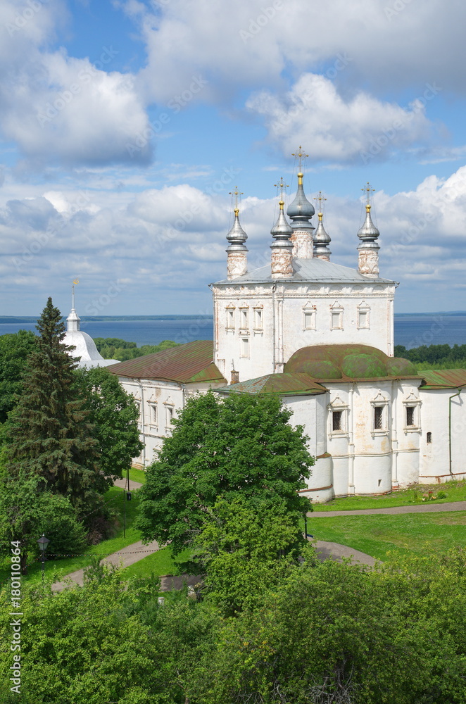 Assumption Goritsky monastery. Pereslavl-Zalessky, Yaroslavl region, Russia. All Saints Church with the refectory chamber