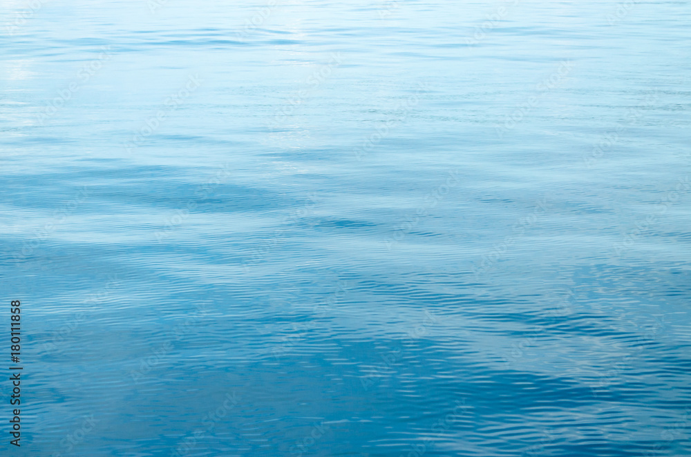 Obraz premium Closeup Surface Ocean Blue Sea Water, Abstract Background Texture.